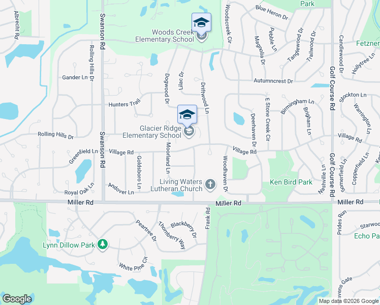 map of restaurants, bars, coffee shops, grocery stores, and more near 1740 Kings Gate Lane in Crystal Lake