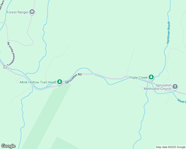 map of restaurants, bars, coffee shops, grocery stores, and more near 1600 Spruceton Road in West Kill