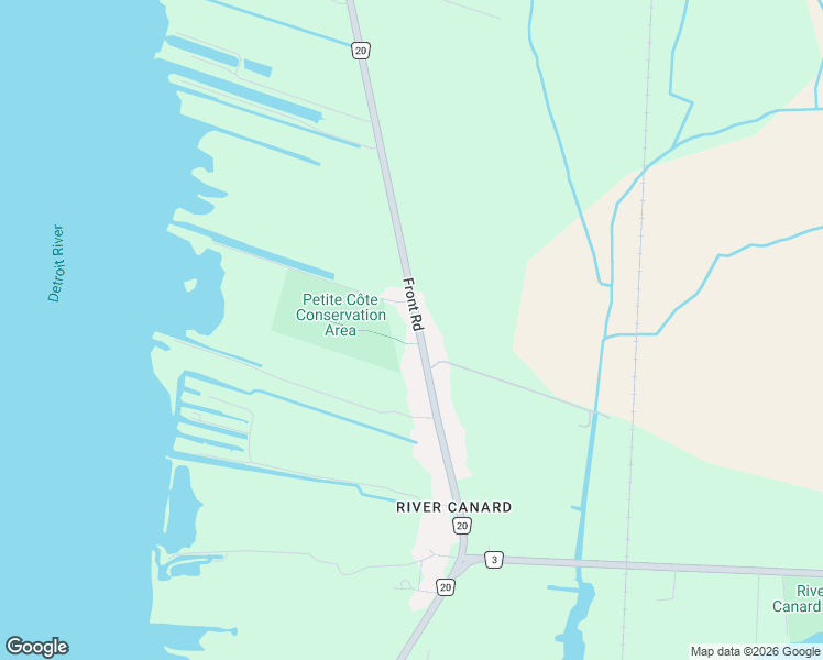 map of restaurants, bars, coffee shops, grocery stores, and more near 2900 Front Road in Windsor