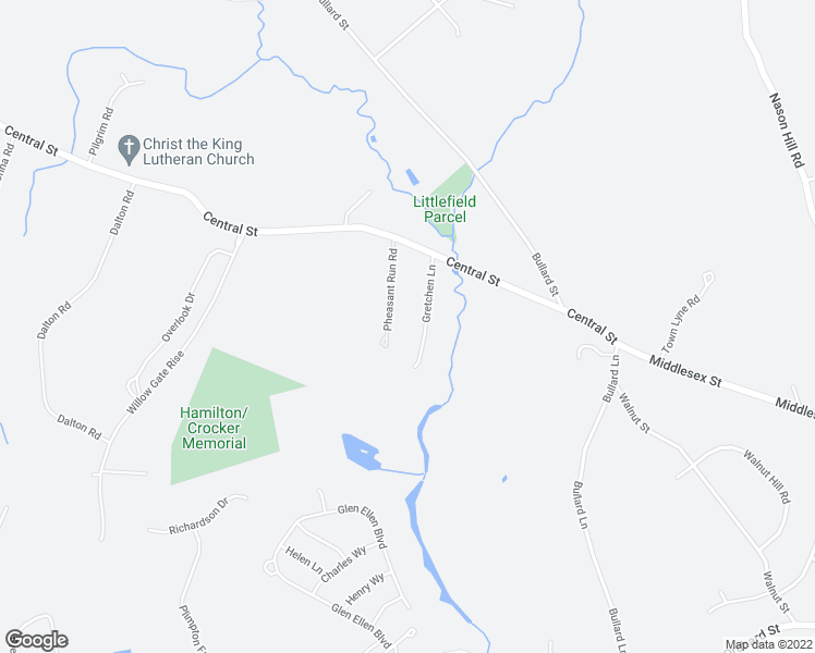 map of restaurants, bars, coffee shops, grocery stores, and more near 60 Gretchen Lane in Holliston