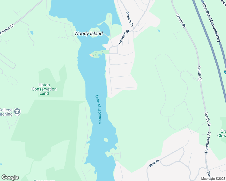 map of restaurants, bars, coffee shops, grocery stores, and more near 51 Lakeshore Drive in Hopkinton