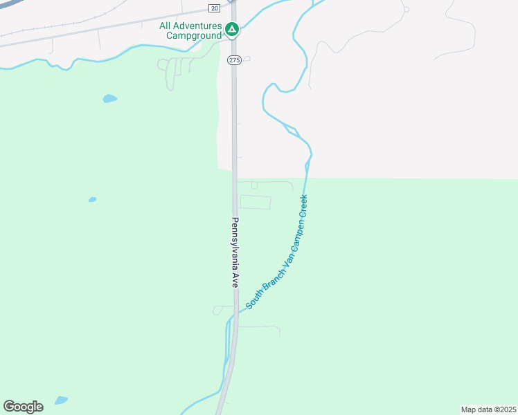 map of restaurants, bars, coffee shops, grocery stores, and more near 4440 New York 275 in Friendship