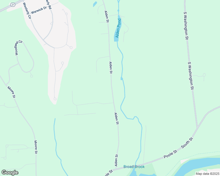 map of restaurants, bars, coffee shops, grocery stores, and more near 325 Alden Street in Ludlow