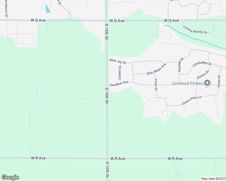 map of restaurants, bars, coffee shops, grocery stores, and more near 8539 South 10th Street in Kalamazoo