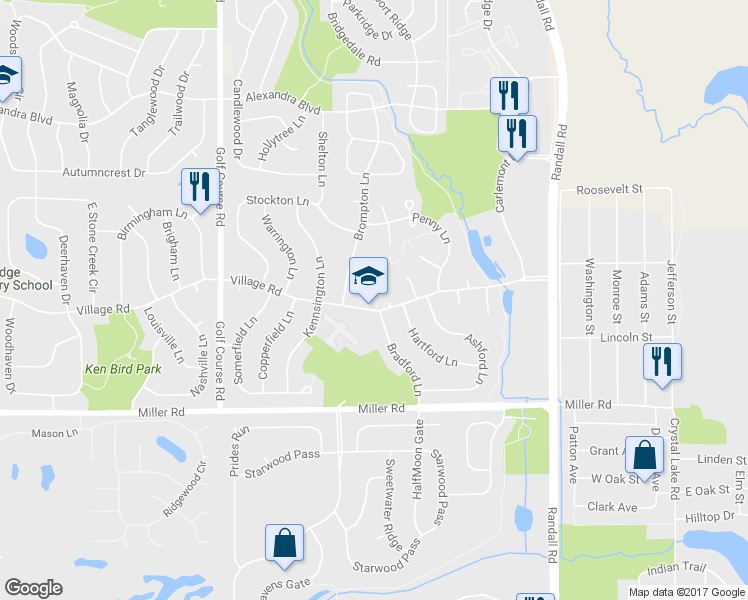 map of restaurants, bars, coffee shops, grocery stores, and more near 616 Plum Court in Crystal Lake