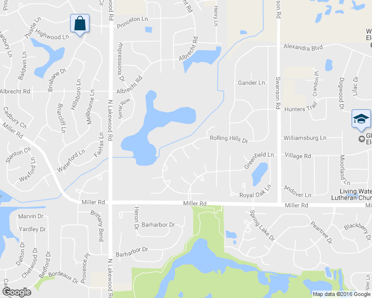 map of restaurants, bars, coffee shops, grocery stores, and more near 1 Westminster Court in Lake in the Hills
