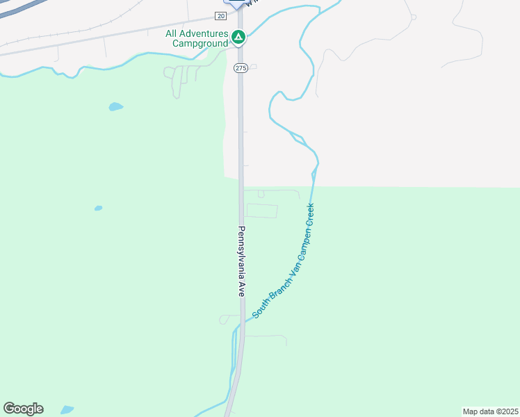 map of restaurants, bars, coffee shops, grocery stores, and more near 4440 New York 275 in Friendship