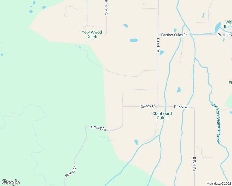 map of restaurants, bars, coffee shops, grocery stores, and more near 1952 East Fork Road in Williams
