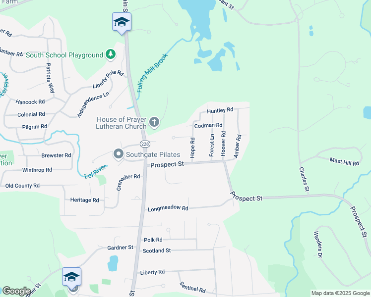 map of restaurants, bars, coffee shops, grocery stores, and more near 4 Cutter Hill Road in Hingham