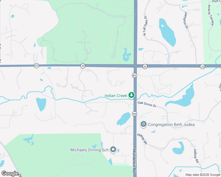 map of restaurants, bars, coffee shops, grocery stores, and more near 4406 Heritage Lane in Long Grove
