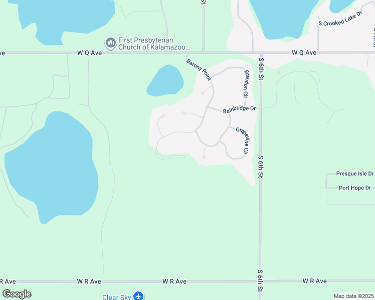 map of restaurants, bars, coffee shops, grocery stores, and more near 8516 Brighten Trail in Mattawan