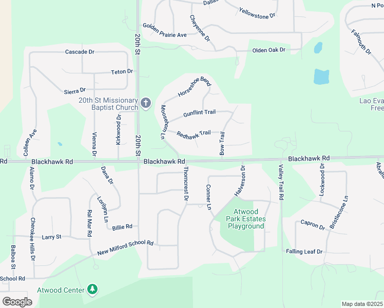 map of restaurants, bars, coffee shops, grocery stores, and more near 5952 Moosehorn Lane in Rockford