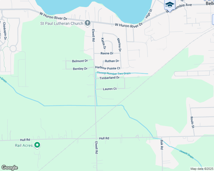 map of restaurants, bars, coffee shops, grocery stores, and more near 47237 Lauren Court in Belleville