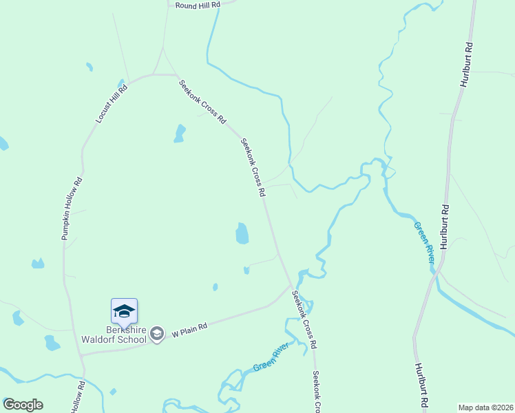 map of restaurants, bars, coffee shops, grocery stores, and more near 72 Seekonk Cross Road in Great Barrington