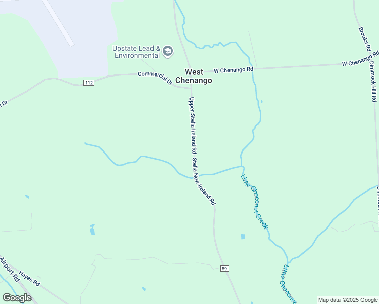 map of restaurants, bars, coffee shops, grocery stores, and more near 343-417 Stella New Ireland Road in Binghamton
