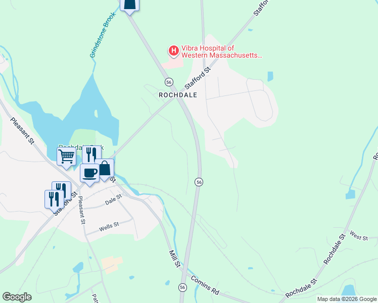 map of restaurants, bars, coffee shops, grocery stores, and more near 25 Carleton Road in Leicester