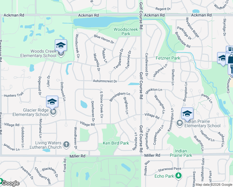 map of restaurants, bars, coffee shops, grocery stores, and more near 1600 Durham Court in Crystal Lake