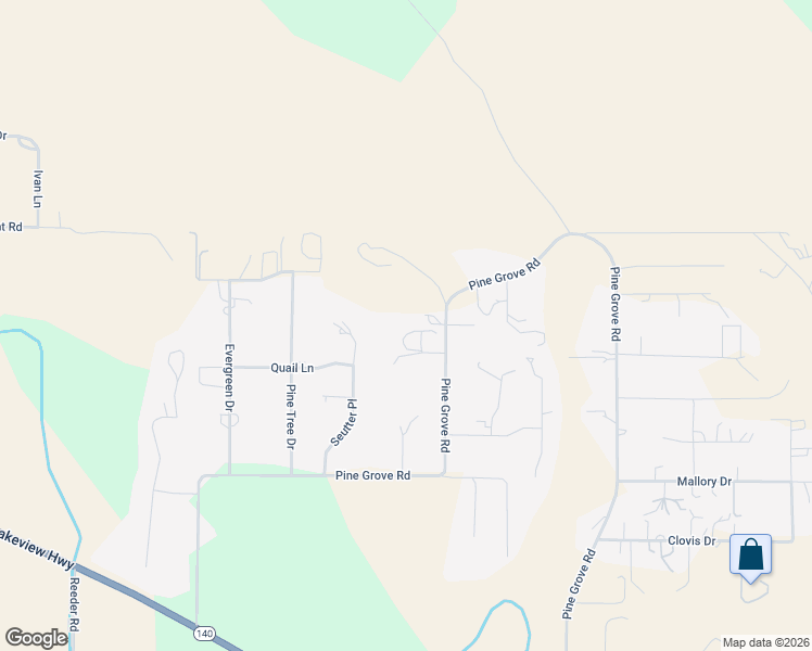 map of restaurants, bars, coffee shops, grocery stores, and more near 3557 Seutter Place in Klamath Falls