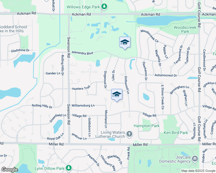 map of restaurants, bars, coffee shops, grocery stores, and more near 1591 Dogwood Dr in Crystal Lake