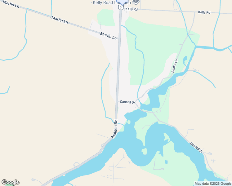 map of restaurants, bars, coffee shops, grocery stores, and more near 8595 County Road 3 in Windsor