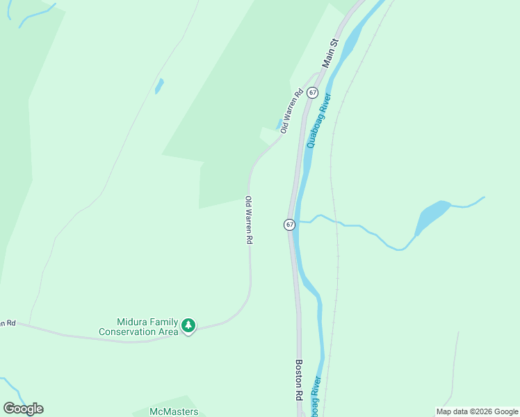 map of restaurants, bars, coffee shops, grocery stores, and more near 593 Old Warren Road in Palmer