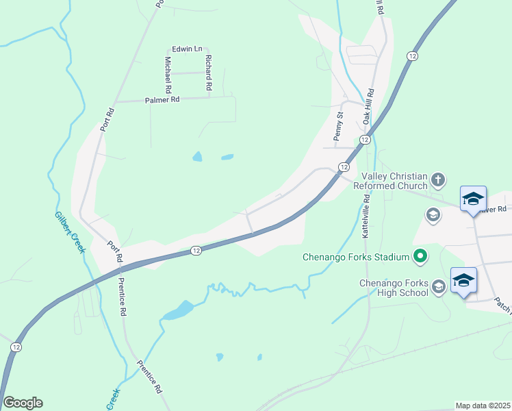 map of restaurants, bars, coffee shops, grocery stores, and more near 85 Pamela Drive in Binghamton