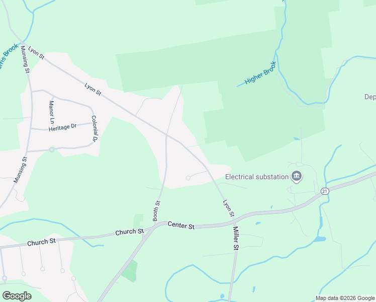 map of restaurants, bars, coffee shops, grocery stores, and more near 183 Lyon Street in Ludlow