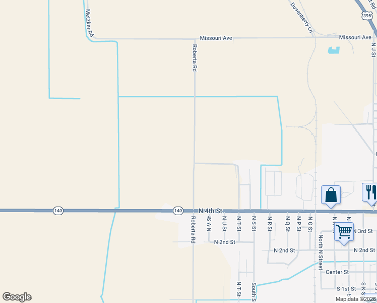 map of restaurants, bars, coffee shops, grocery stores, and more near 18644 Roberta Road in Lakeview