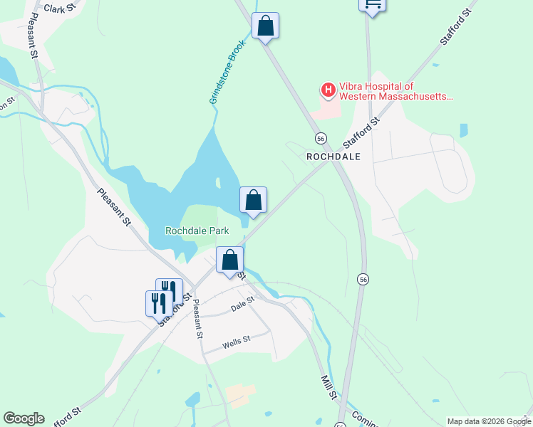 map of restaurants, bars, coffee shops, grocery stores, and more near 1027 Stafford Street in Leicester