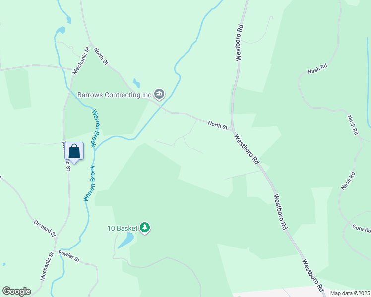 map of restaurants, bars, coffee shops, grocery stores, and more near 33 Triphammer Road in Upton
