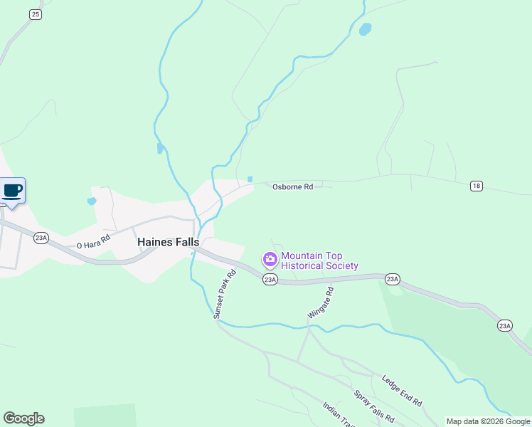 map of restaurants, bars, coffee shops, grocery stores, and more near 12 Osborne Rd in Palenville