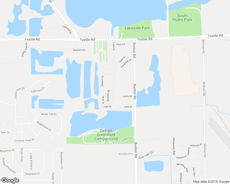 map of restaurants, bars, coffee shops, grocery stores, and more near 6211 Lake Drive in Ypsilanti