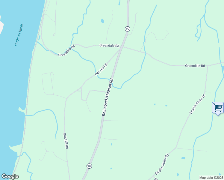 map of restaurants, bars, coffee shops, grocery stores, and more near 5562 New York 9G in Hudson