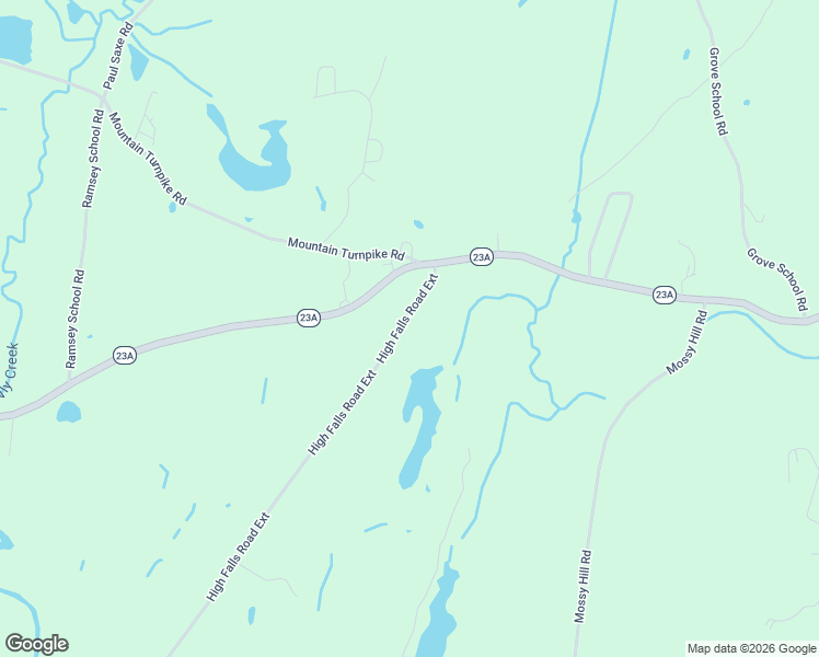 map of restaurants, bars, coffee shops, grocery stores, and more near 53 High Falls Road Extension in Catskill