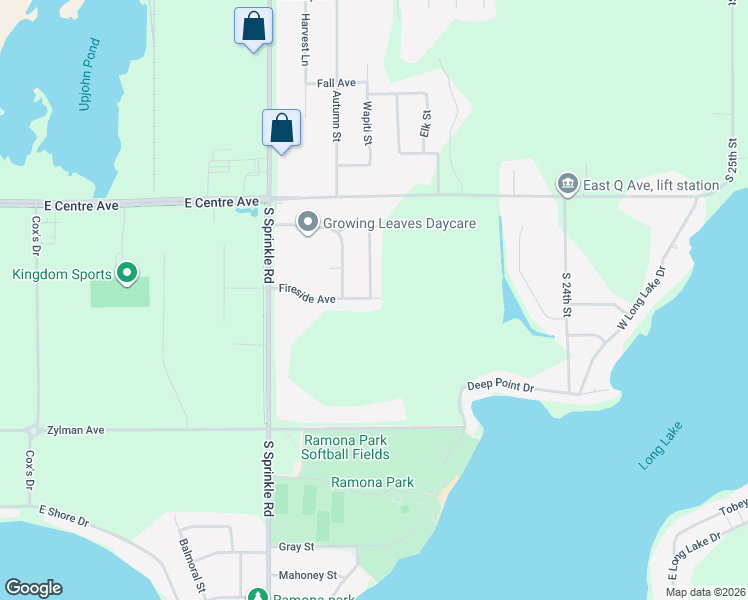 map of restaurants, bars, coffee shops, grocery stores, and more near 4424 Fireside Avenue in Portage