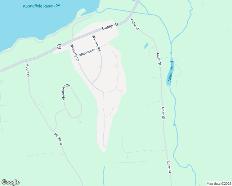 map of restaurants, bars, coffee shops, grocery stores, and more near 264 Westerly Cir in Ludlow