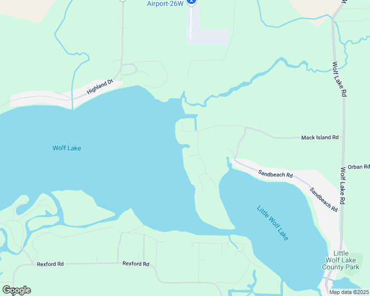 map of restaurants, bars, coffee shops, grocery stores, and more near 3093 Mack Island Road in Grass Lake