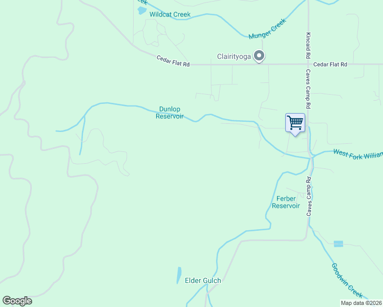 map of restaurants, bars, coffee shops, grocery stores, and more near 320 Caves Camp Road in Williams