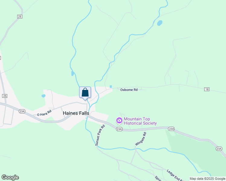 map of restaurants, bars, coffee shops, grocery stores, and more near 96,98 N Lake Rd in Haines Falls