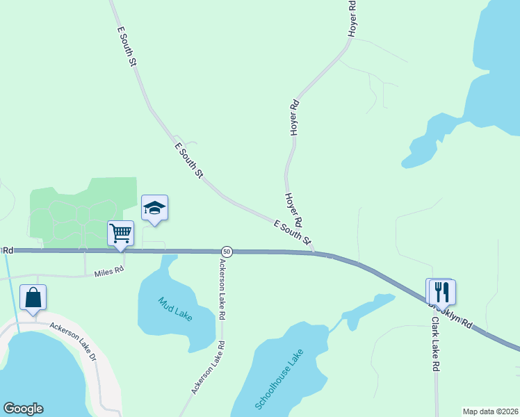 map of restaurants, bars, coffee shops, grocery stores, and more near 4328 East South Street in Jackson