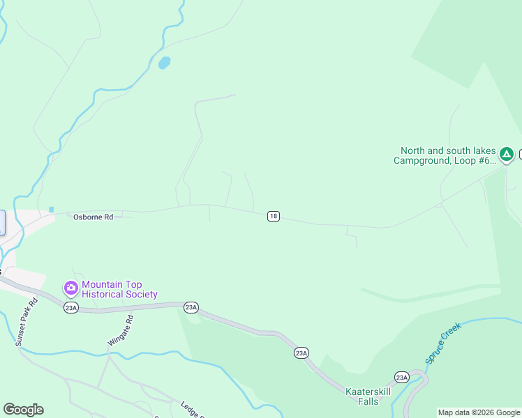 map of restaurants, bars, coffee shops, grocery stores, and more near 16 Prosser Road in Tannersville