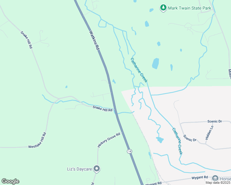 map of restaurants, bars, coffee shops, grocery stores, and more near 3264 Watkins Road in Horseheads