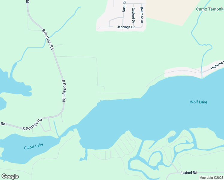 map of restaurants, bars, coffee shops, grocery stores, and more near 15012 Wolf Lake Forest in Jackson