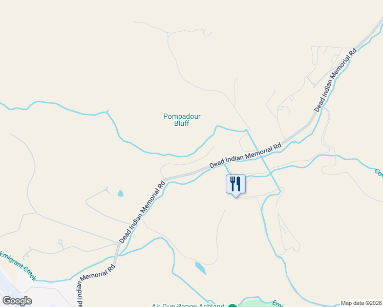 map of restaurants, bars, coffee shops, grocery stores, and more near 1475 Dead Indian Memorial Road in Ashland