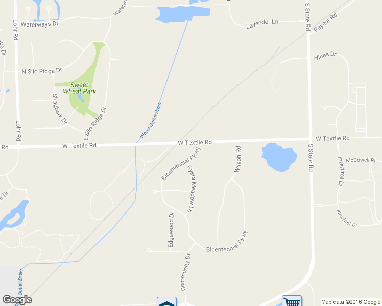 map of restaurants, bars, coffee shops, grocery stores, and more near 1471 Bicentennial Parkway in Ann Arbor