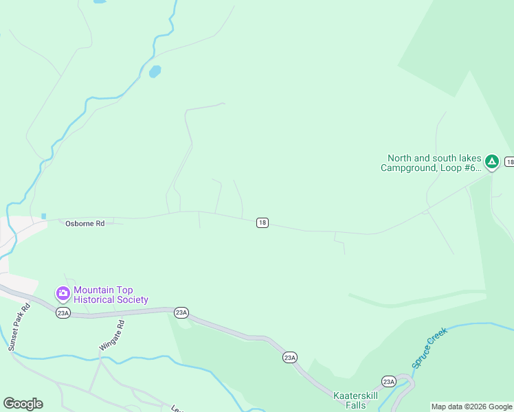 map of restaurants, bars, coffee shops, grocery stores, and more near 16 Prosser Road in Tannersville