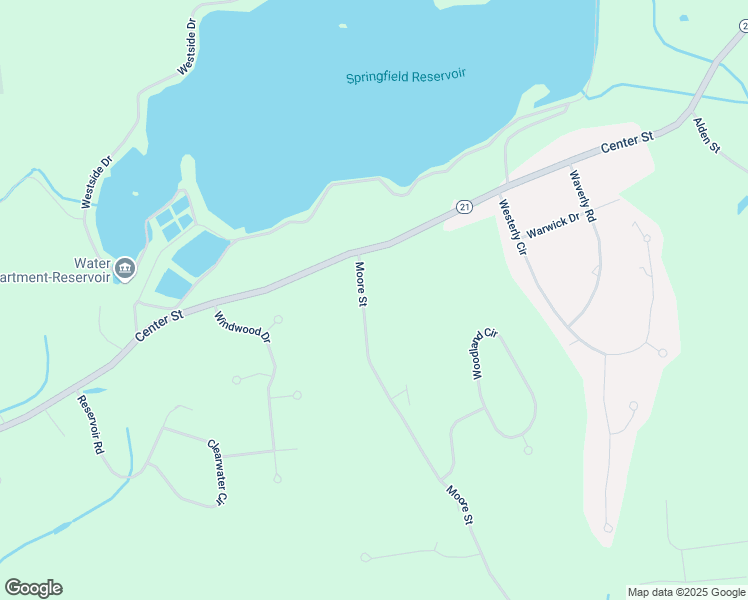 map of restaurants, bars, coffee shops, grocery stores, and more near 793 Moore Street in Ludlow