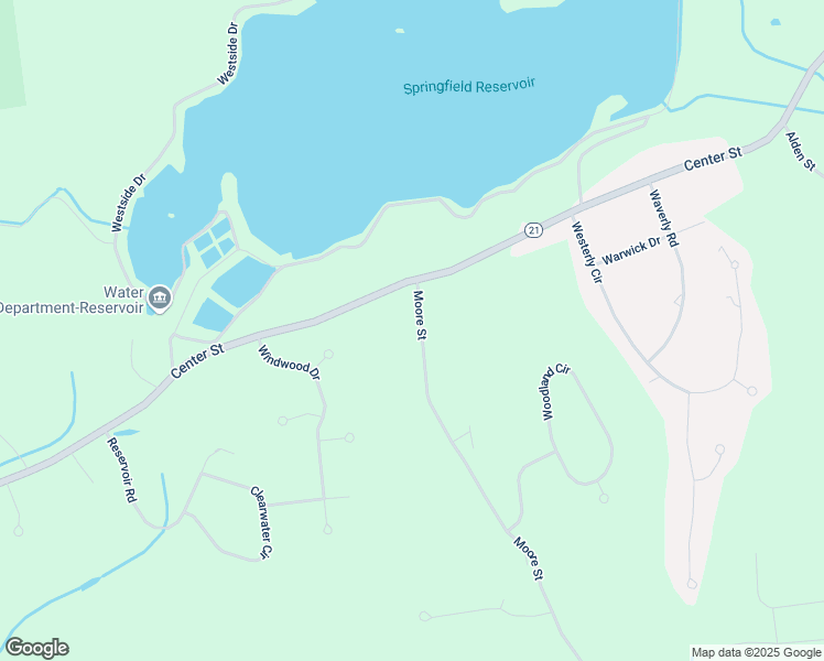 map of restaurants, bars, coffee shops, grocery stores, and more near 793 Moore Street in Ludlow