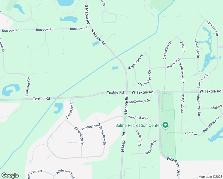 map of restaurants, bars, coffee shops, grocery stores, and more near 2386 Textile Road in Saline