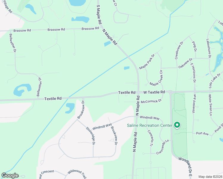 map of restaurants, bars, coffee shops, grocery stores, and more near 2420 Textile Road in Ann Arbor